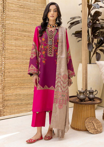 Winter Collection - Charizma - Khaddar With Pasmina Shawl - CKD#1