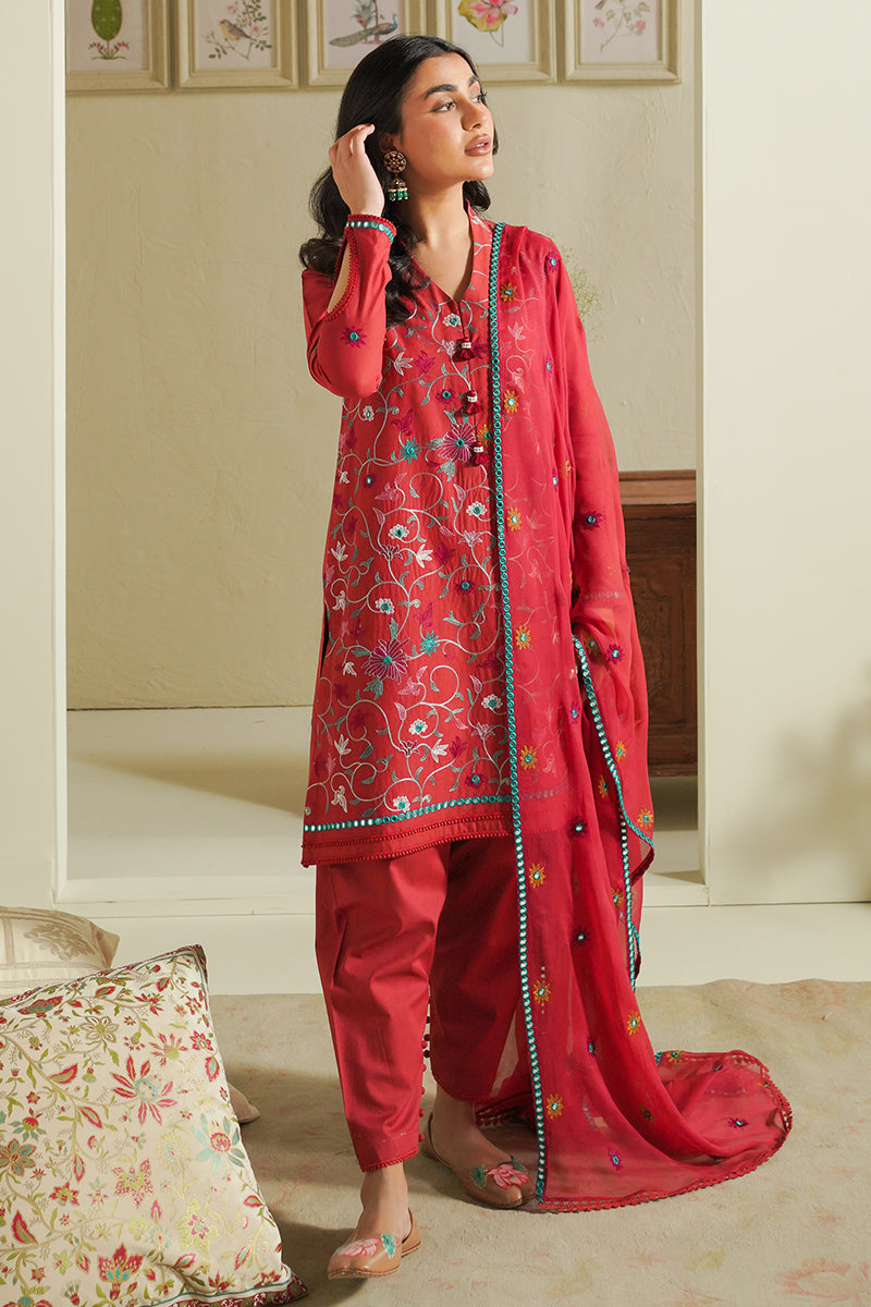 Cross Stitch | Mahiri Embroidered Lawn 24 | RUBY SKY - Official Cross Stitch stockist in UK - Sakeena London
