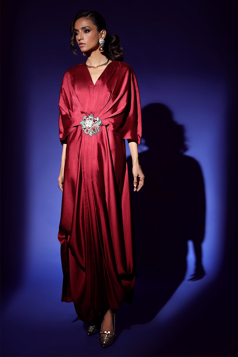 Wardha Saleem | Luxury Pret Fusion Wear | VEGA DRAPE (2PC) - Official Wardha Saleem stockist in UK - Sakeena London