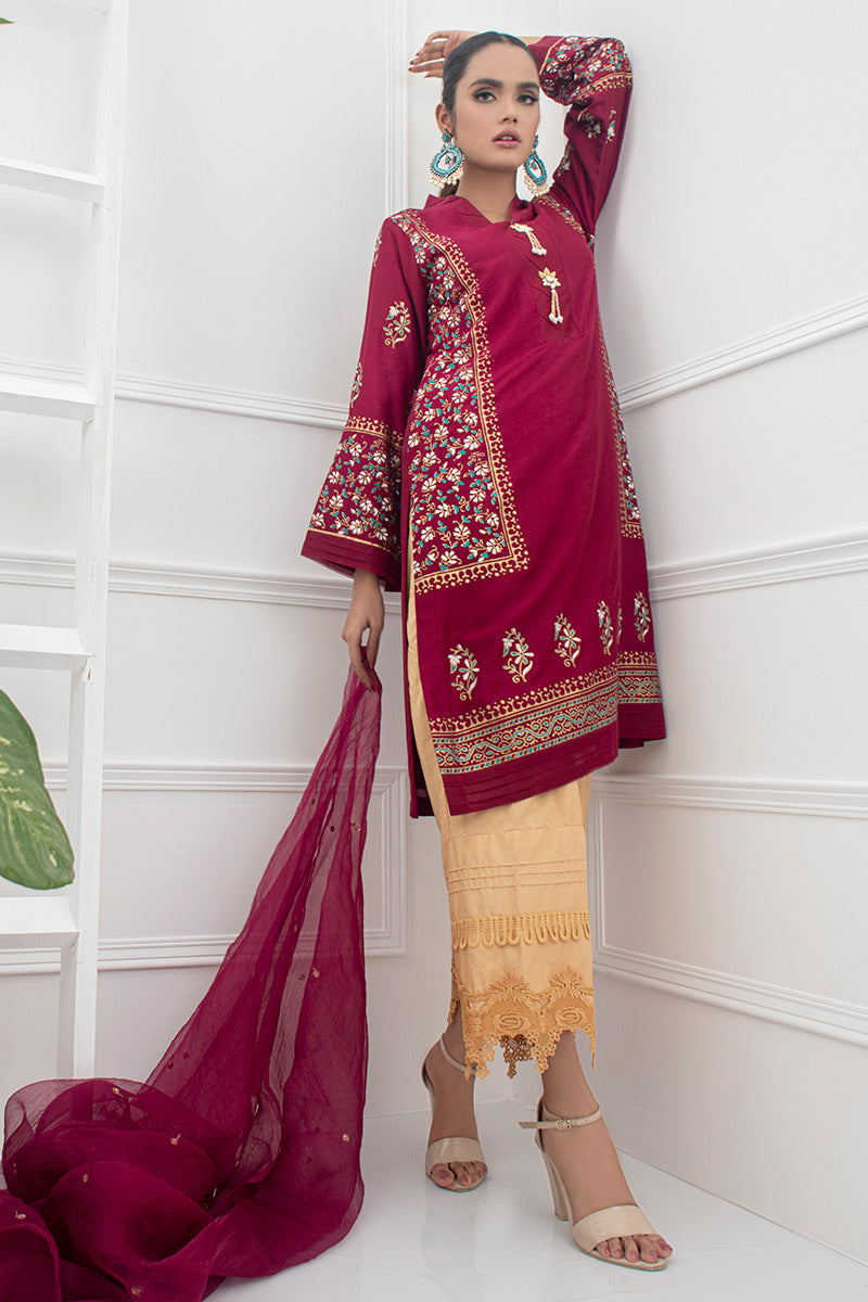 Fatima Khan | Luxury Pret 24 | POPPY RED - Official Fatima Khan stockist in UK - Sakeena London