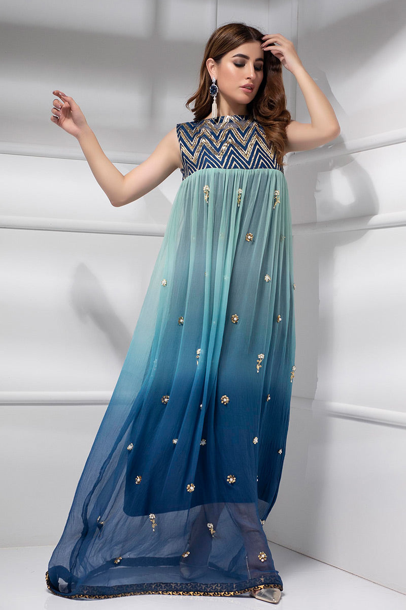 Fatima Khan | Luxury Pret 24 | DAZZLING BLUE - Official Fatima Khan stockist in UK - Sakeena London