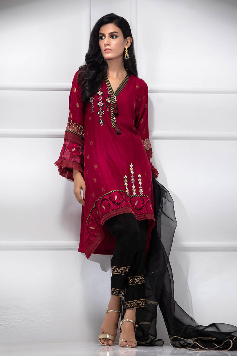 Fatima Khan | Luxury Pret 24 | CARDINAL RED - Official Fatima Khan stockist in UK - Sakeena London