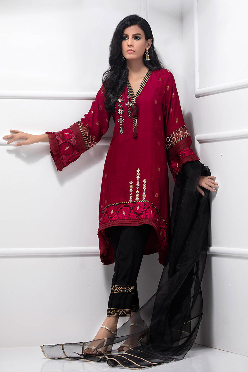 Fatima Khan | Luxury Pret 24 | CARDINAL RED - Official Fatima Khan stockist in UK - Sakeena London