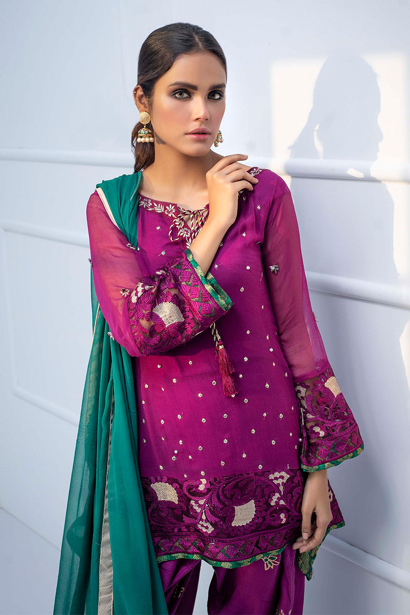 Fatima Khan | Luxury Pret 24 | MULBERRY PURPLE - Official Fatima Khan stockist in UK - Sakeena London