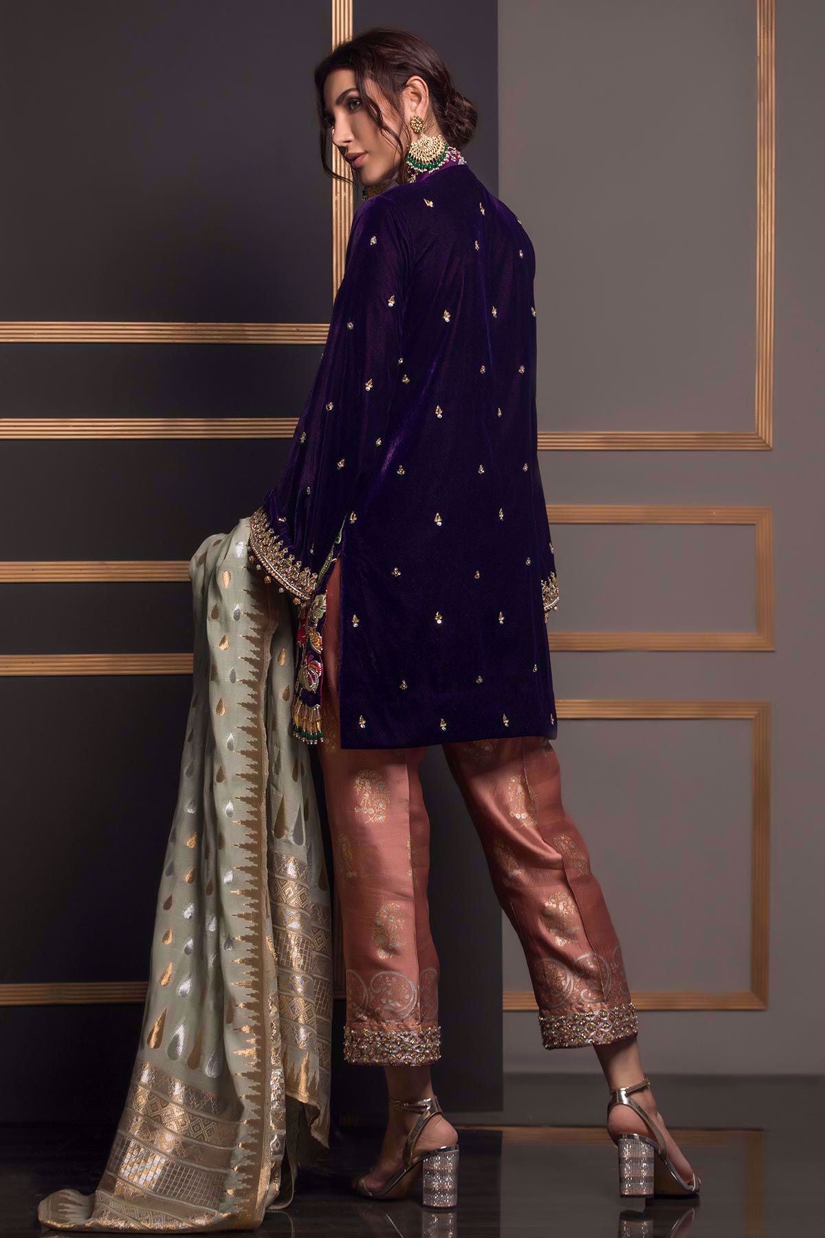 Annus Abrar | Semi Formals | VIOLET BRUME - Official Annus Abrar stockist in UK - Sakeena London