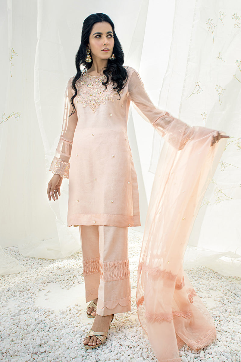 Fatima Khan | Luxury Pret 24 | OCHRE PEACH - Official Fatima Khan stockist in UK - Sakeena London