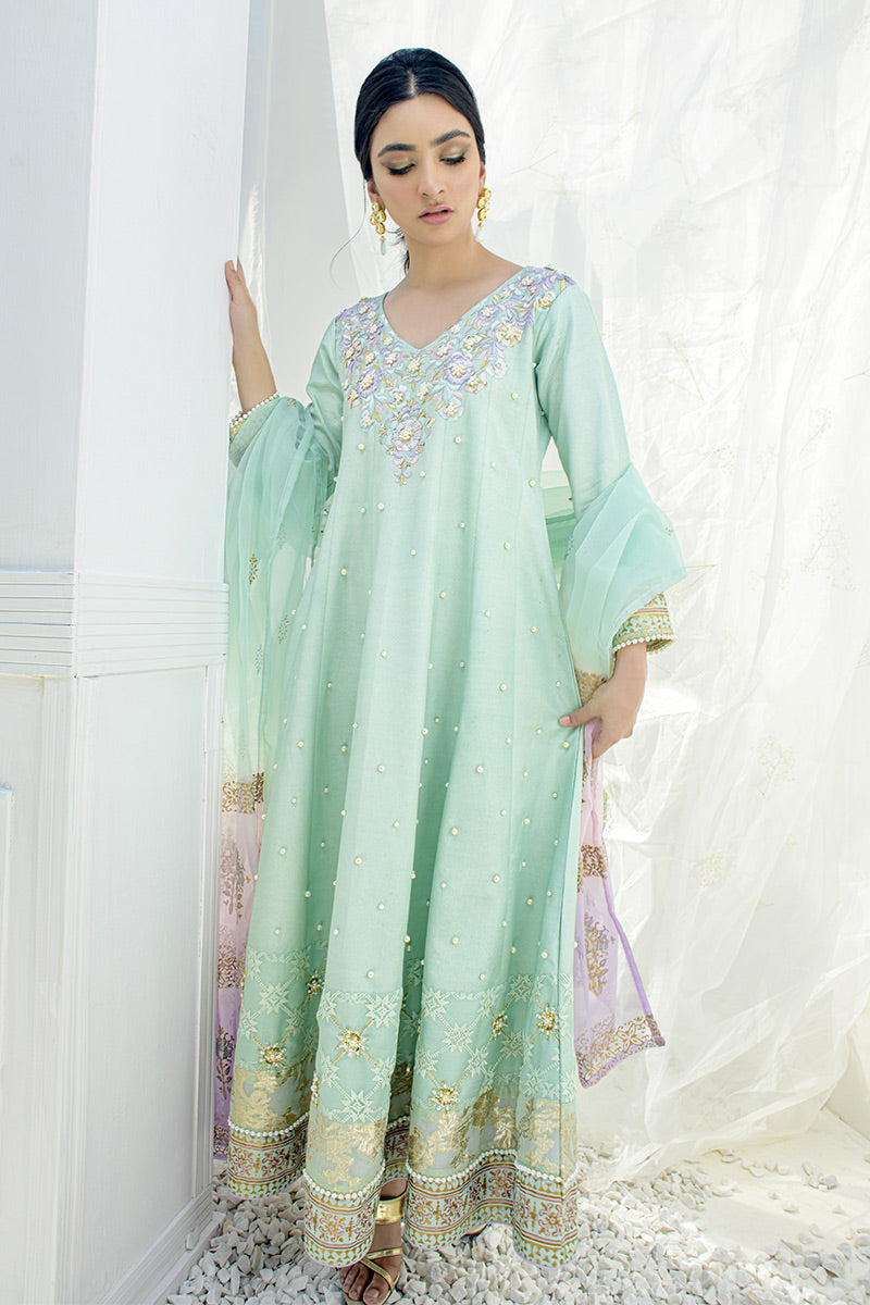 Fatima Khan | Luxury Pret 24 | MINT SWIRL - Official Fatima Khan stockist in UK - Sakeena London