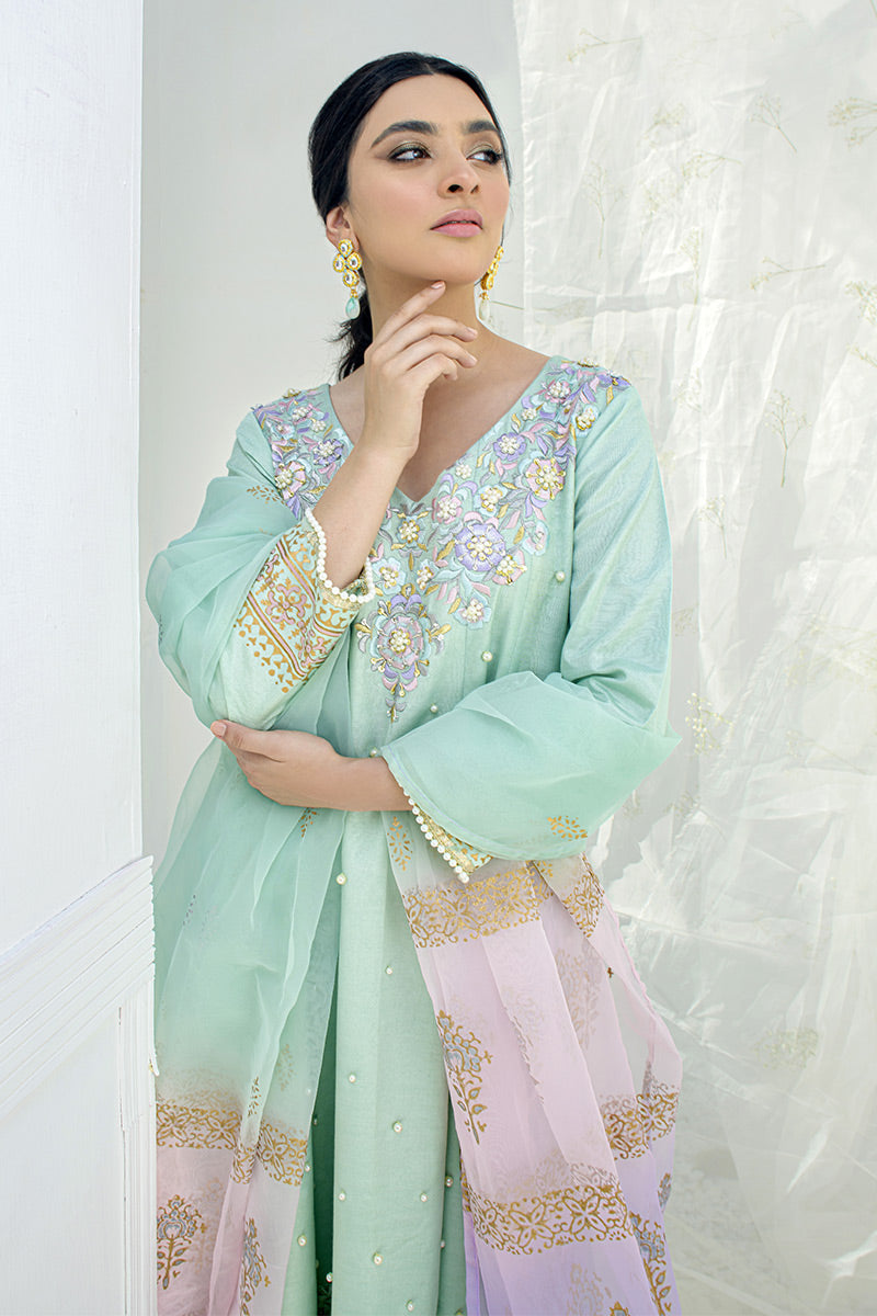 Fatima Khan | Luxury Pret 24 | MINT SWIRL - Official Fatima Khan stockist in UK - Sakeena London