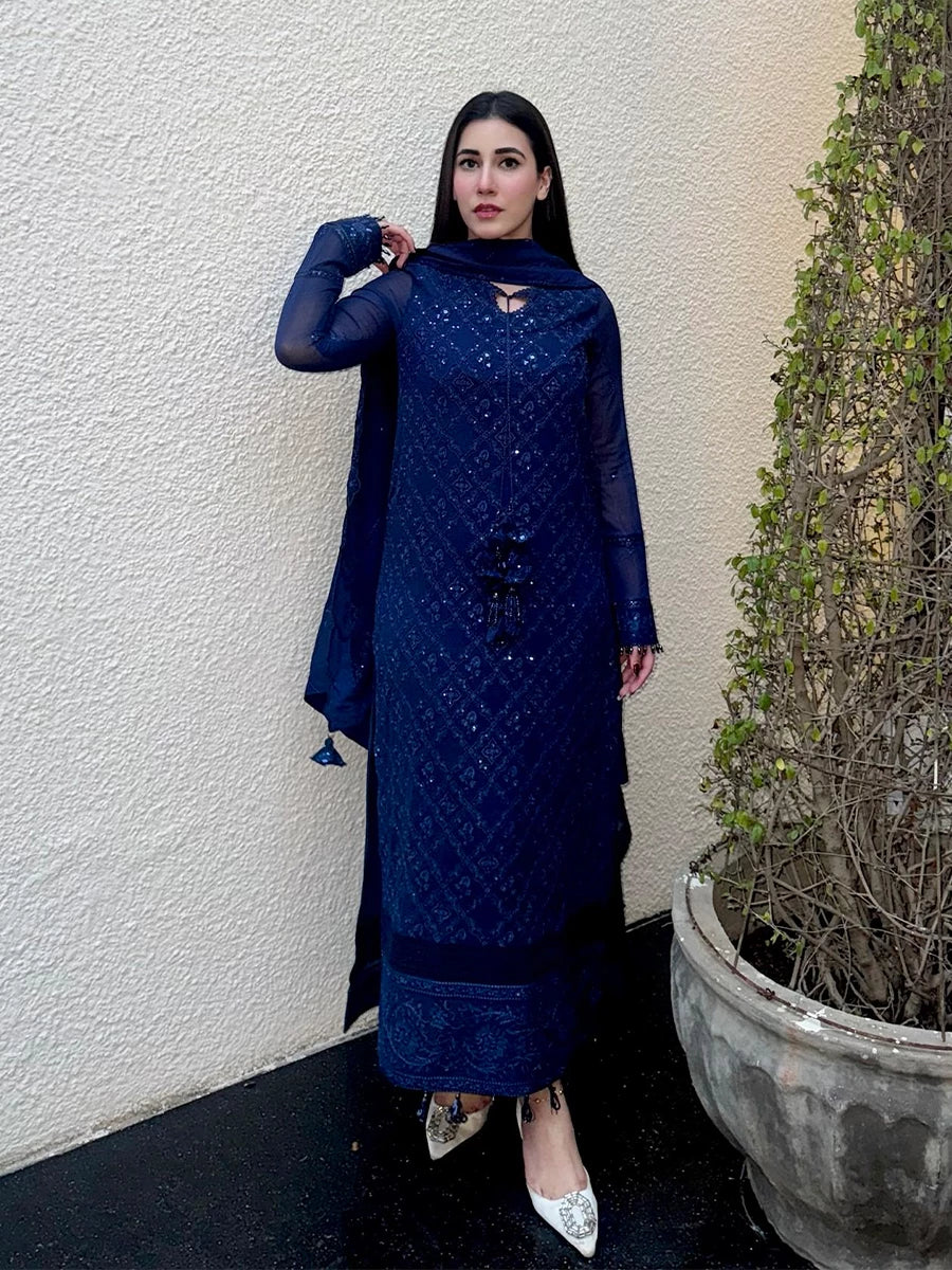 Salitex | Signature Festive Chiffon | SUNS7CH042UT - Official Salitex stockist in UK - Sakeena London