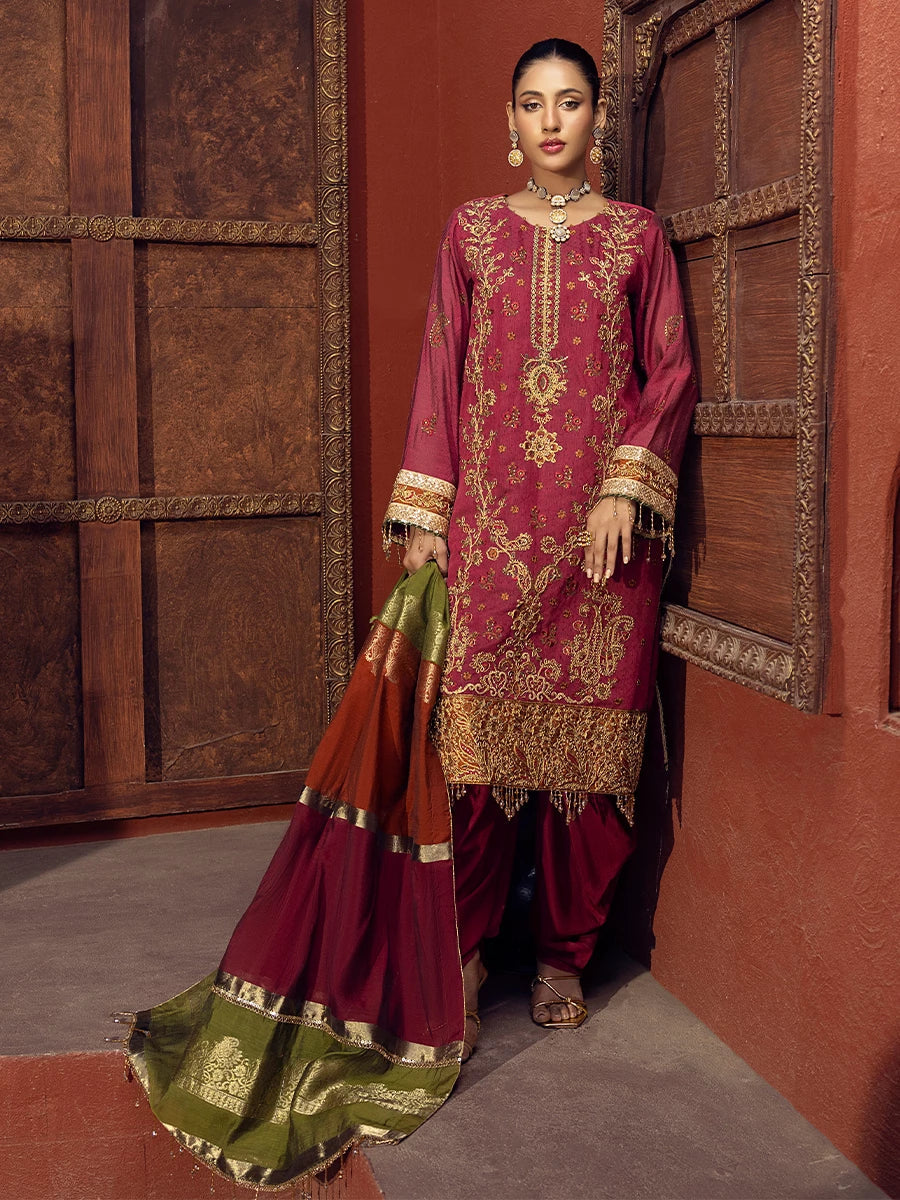 Salitex | Signature Festive Chiffon | SUNW6JI017UT - Official Salitex stockist in UK - Sakeena London