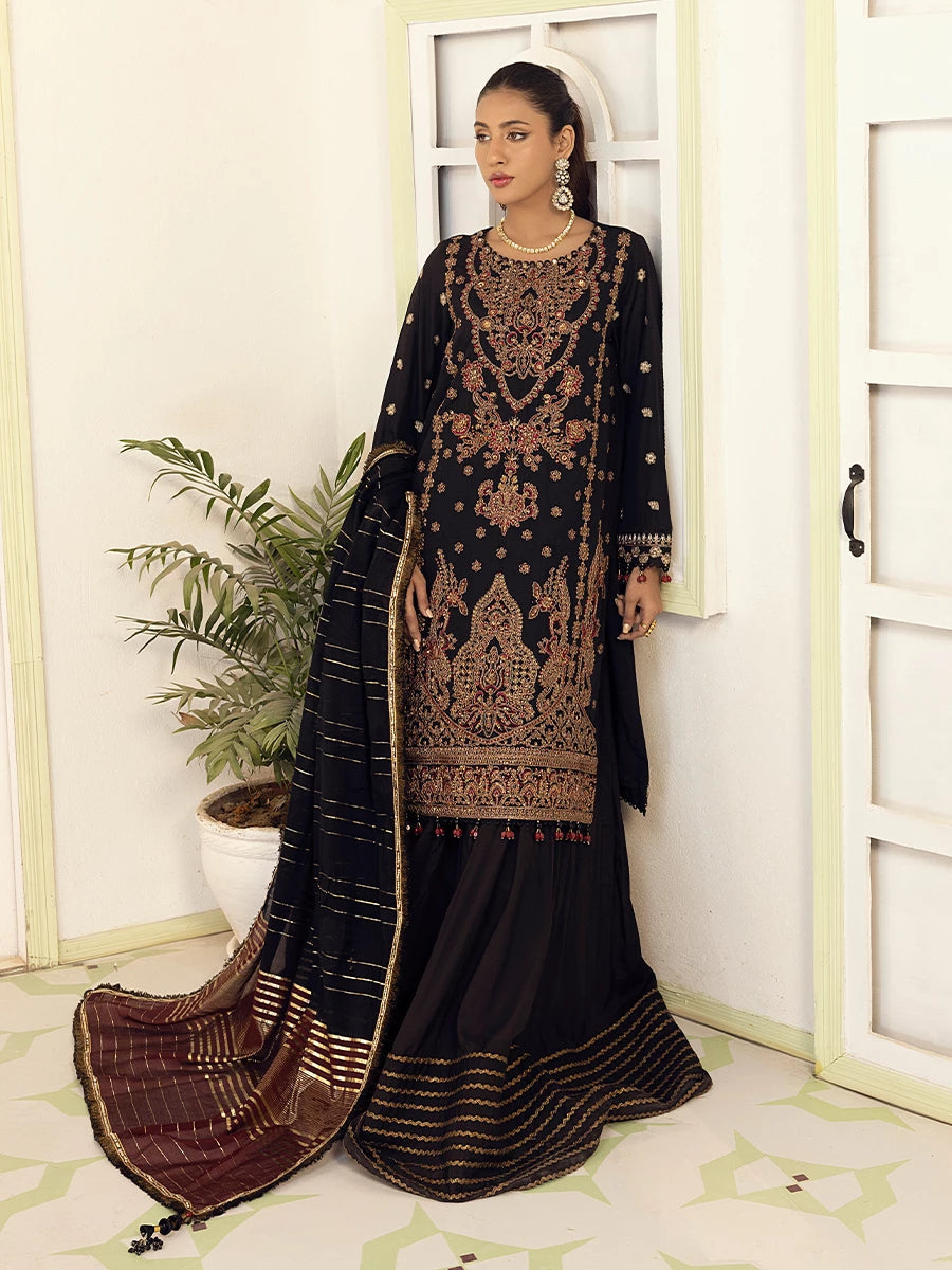 Salitex | Signature Festive Chiffon | SUNW6NO003UT - Official Salitex stockist in UK - Sakeena London