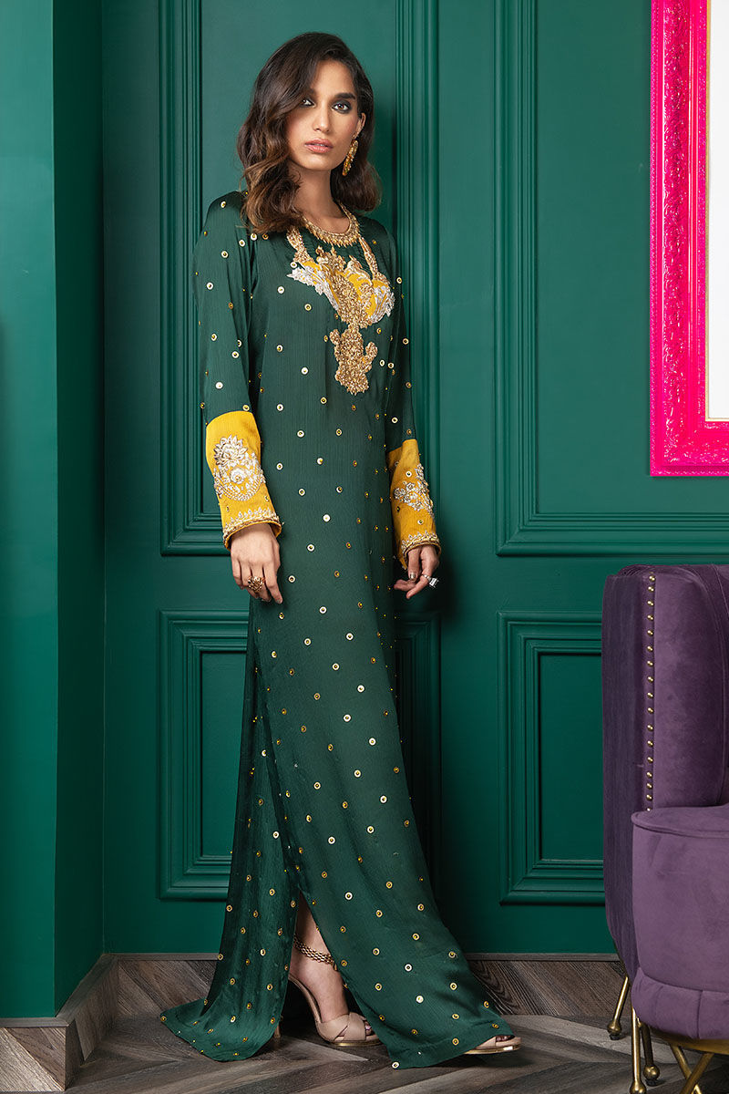 Wardha Saleem | Luxury Pret Fusion Wear | WS22-034 - Official Wardha Saleem stockist in UK - Sakeena London