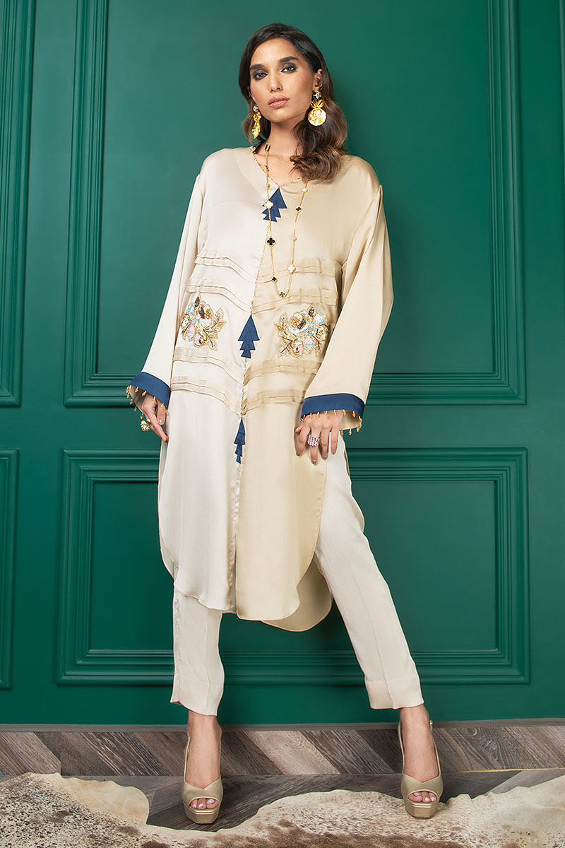 Wardha Saleem | Luxury Pret Fusion Wear | WS22-033 - Official Wardha Saleem stockist in UK - Sakeena London