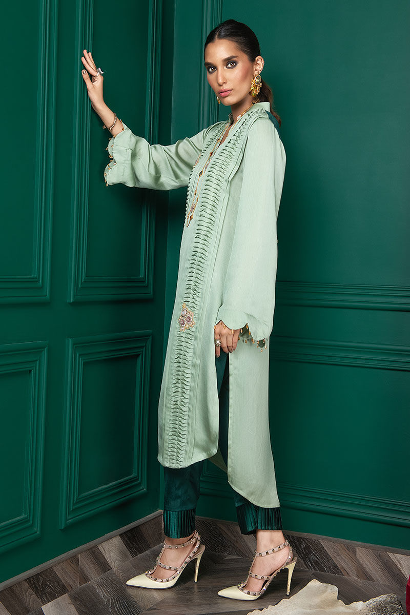 Wardha Saleem | Luxury Pret Fusion Wear | WS22-028 - Official Wardha Saleem stockist in UK - Sakeena London