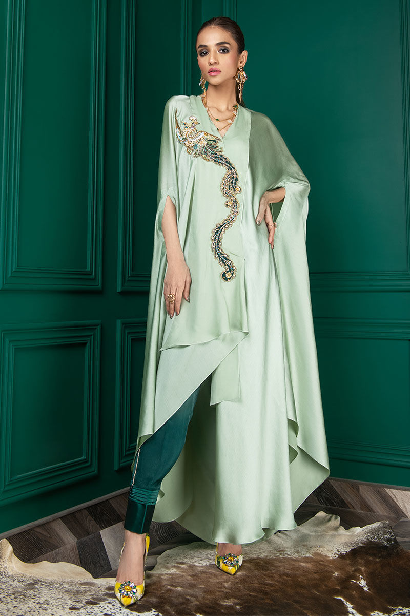 Wardha Saleem | Luxury Pret Fusion Wear | WS22-018 - Official Wardha Saleem stockist in UK - Sakeena London