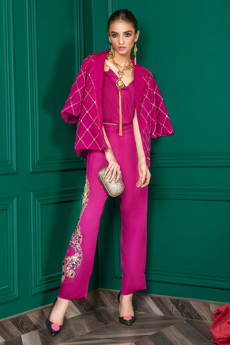 Wardha Saleem | Luxury Pret Fusion Wear | WS22-027 - Official Wardha Saleem stockist in UK - Sakeena London