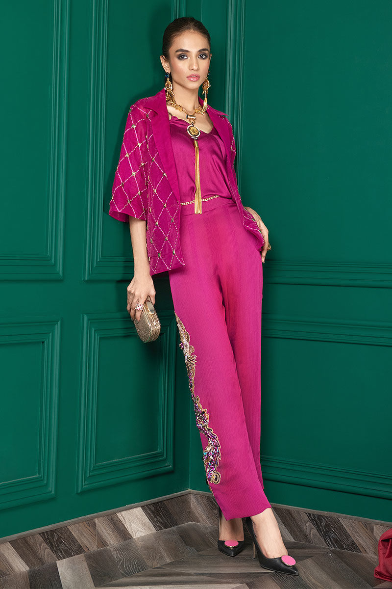 Wardha Saleem | Luxury Pret Fusion Wear | WS22-027 - Official Wardha Saleem stockist in UK - Sakeena London