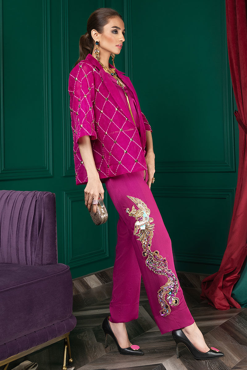 Wardha Saleem | Luxury Pret Fusion Wear | WS22-027 - Official Wardha Saleem stockist in UK - Sakeena London