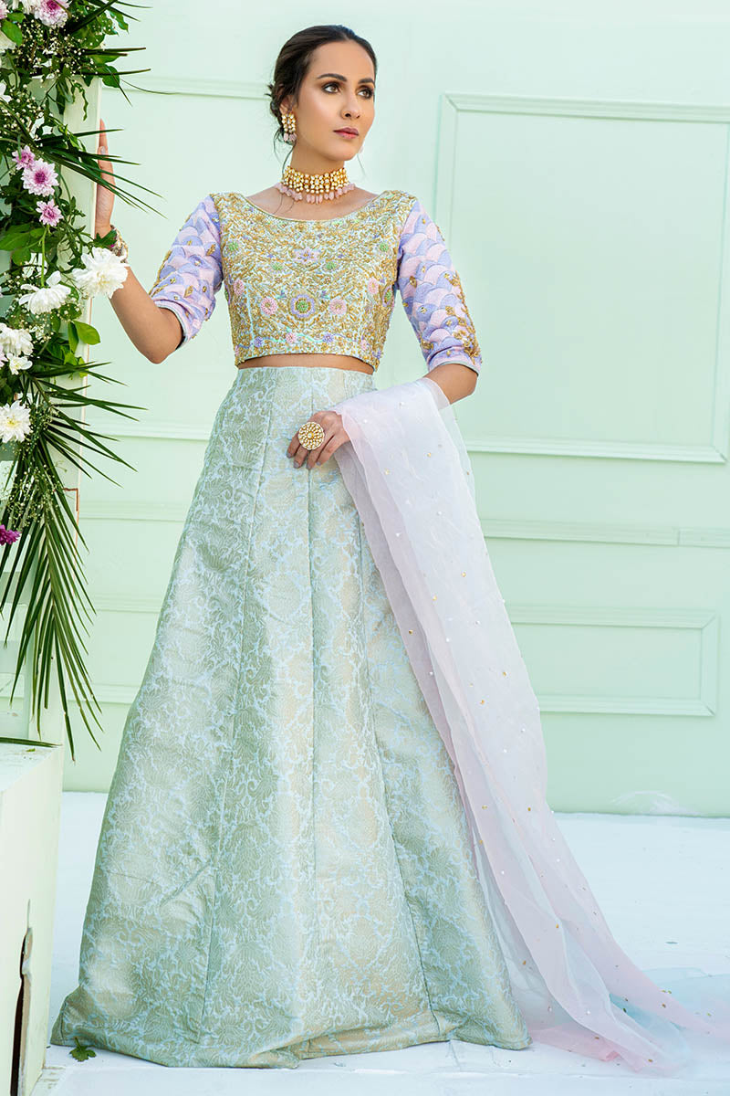 Fatima Khan | Luxury Pret 24 | ARFA (BLUE CHOLI) - Official Fatima Khan stockist in UK - Sakeena London
