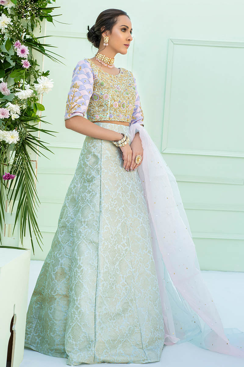 Fatima Khan | Luxury Pret 24 | ARFA (BLUE CHOLI) - Official Fatima Khan stockist in UK - Sakeena London