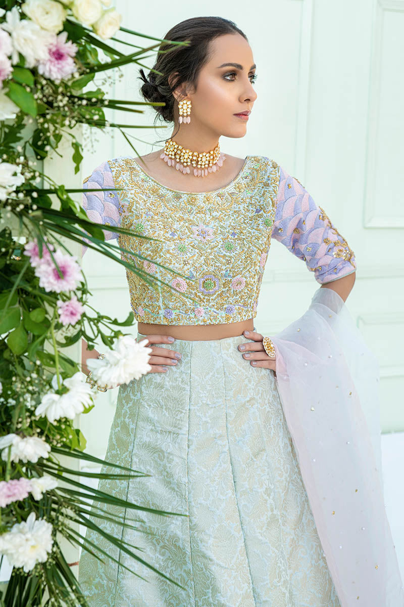 Fatima Khan | Luxury Pret 24 | ARFA (BLUE CHOLI) - Official Fatima Khan stockist in UK - Sakeena London