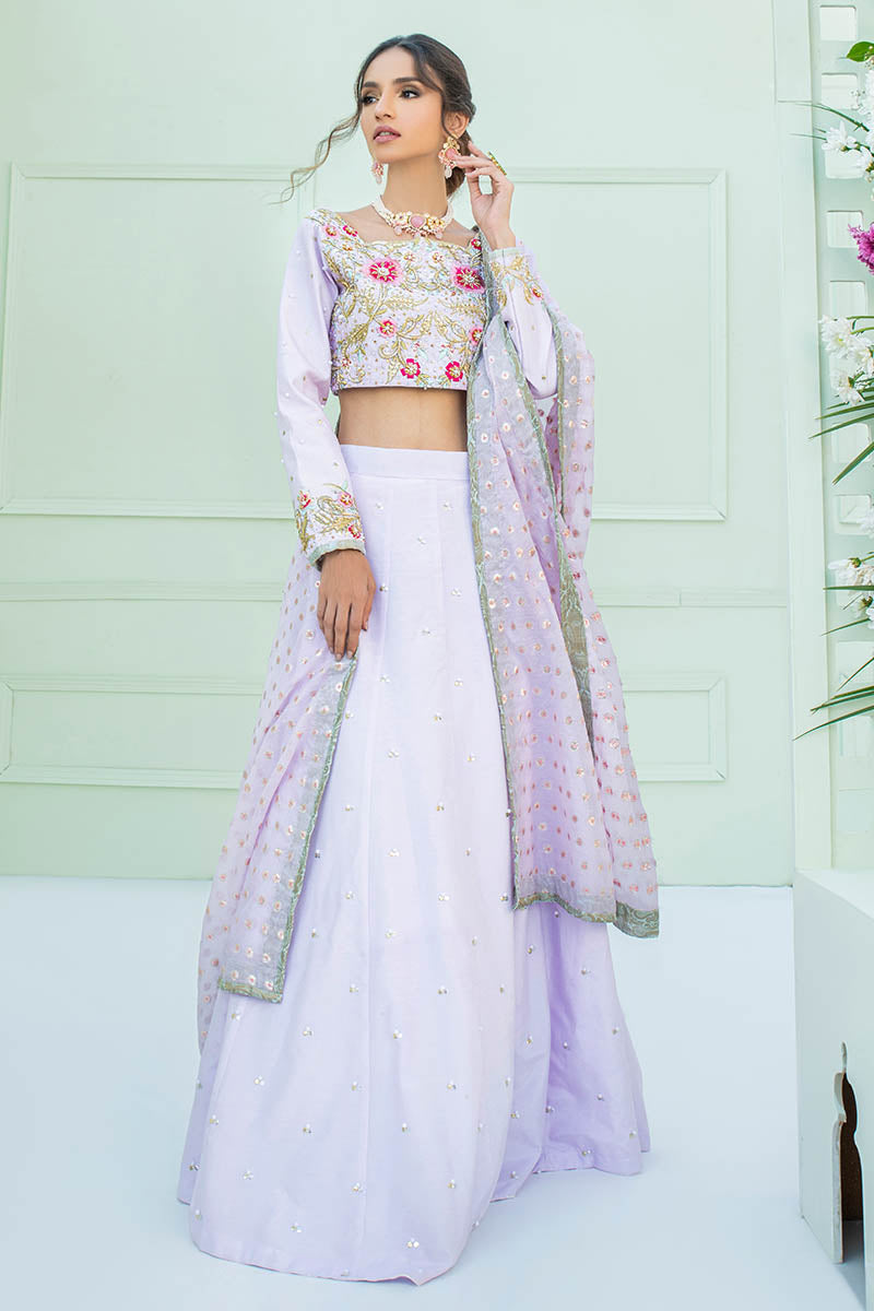 Fatima Khan | Luxury Pret 24 | MIRAAL (LILAC CHOLI) - Official Fatima Khan stockist in UK - Sakeena London