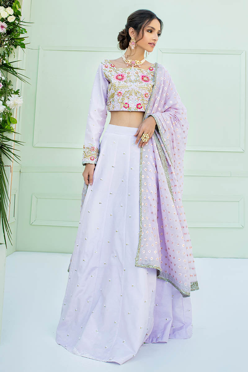 Fatima Khan | Luxury Pret 24 | MIRAAL (LILAC CHOLI) - Official Fatima Khan stockist in UK - Sakeena London