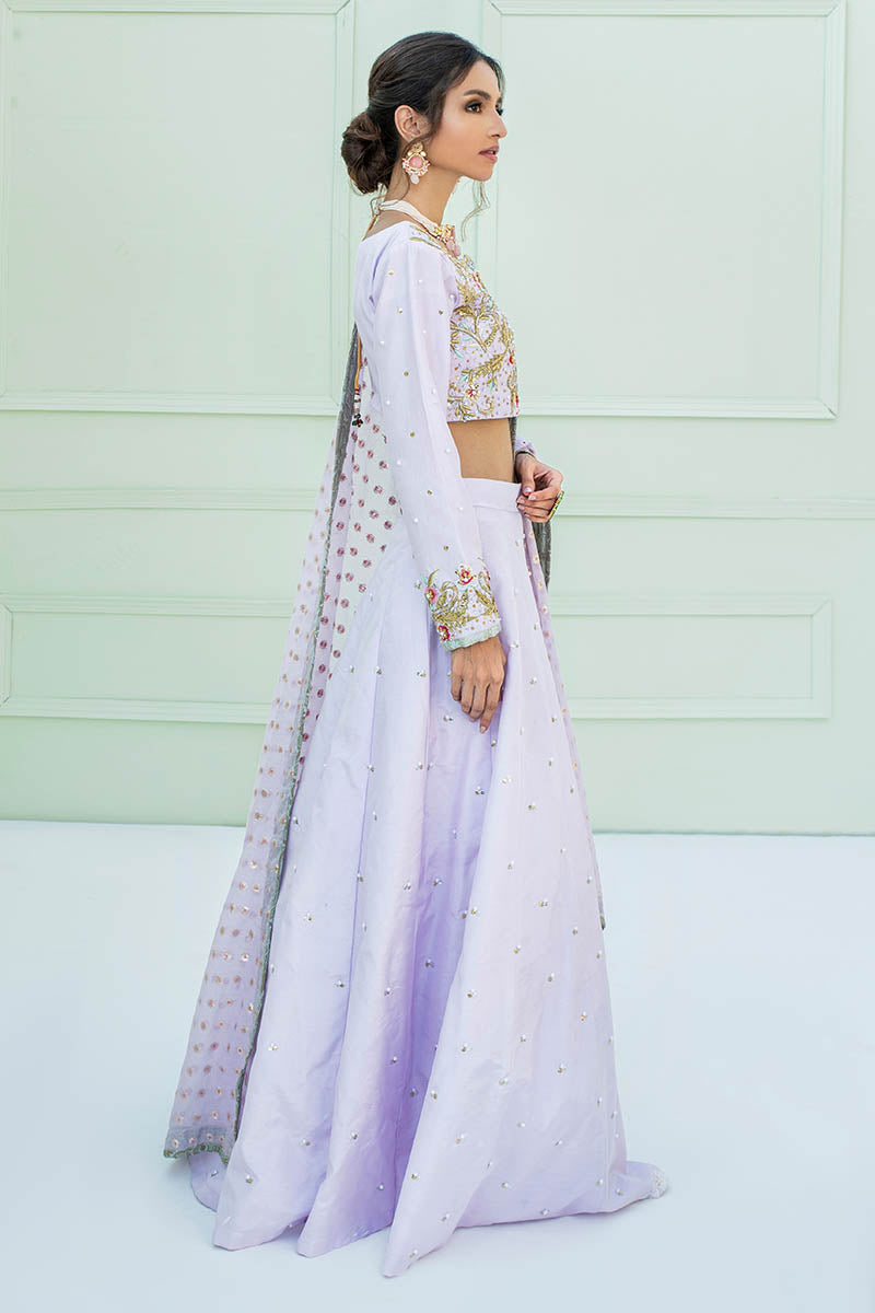 Fatima Khan | Luxury Pret 24 | MIRAAL (LILAC CHOLI) - Official Fatima Khan stockist in UK - Sakeena London