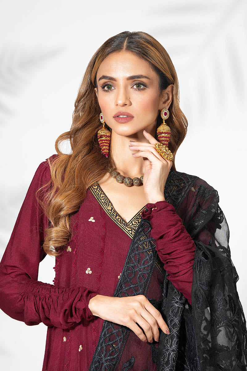 Fatima Khan | Best Sellers 24 | AMBER MAROON KALIDAR - Official Fatima Khan stockist in UK - Sakeena London