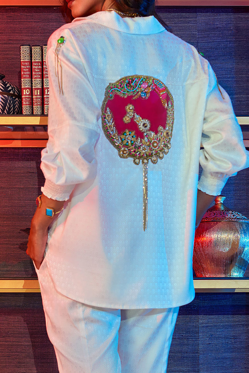 Wardha Saleem | Luxury Pret Fusion Wear | GOSSIP GIRL Ã¢ÂÂ WHITE CO-ORD SET - Official Wardha Saleem stockist in UK - Sakeena London