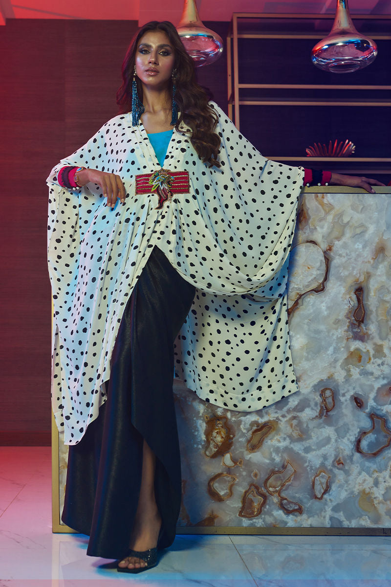 Wardha Saleem | Luxury Pret Fusion Wear | HOT SPOTÃ¢ÂÂ 3PC FORMAL DRAPE - Official Wardha Saleem stockist in UK - Sakeena London