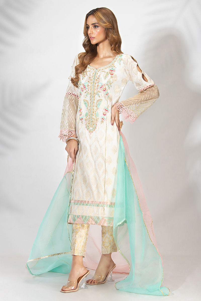 Fatima Khan | Luxury Pret 24 | CHANTILLY SHINE - Official Fatima Khan stockist in UK - Sakeena London