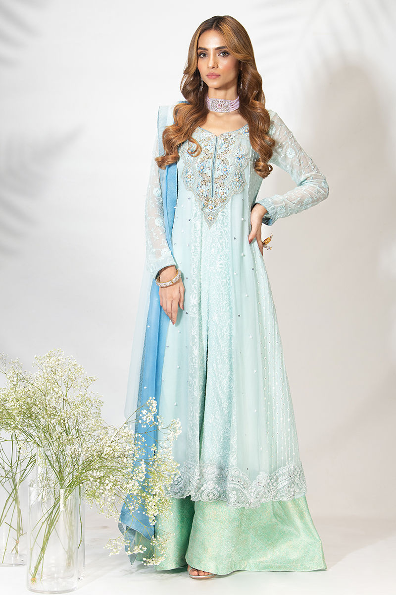 Fatima Khan | Luxury Pret 24 | TIFFANY BLUE - Official Fatima Khan stockist in UK - Sakeena London