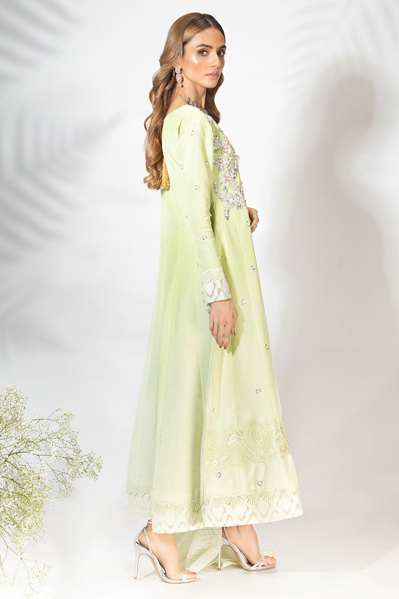 Fatima Khan | Luxury Pret 24 | SAGE MINT KALIDAR - Official Fatima Khan stockist in UK - Sakeena London
