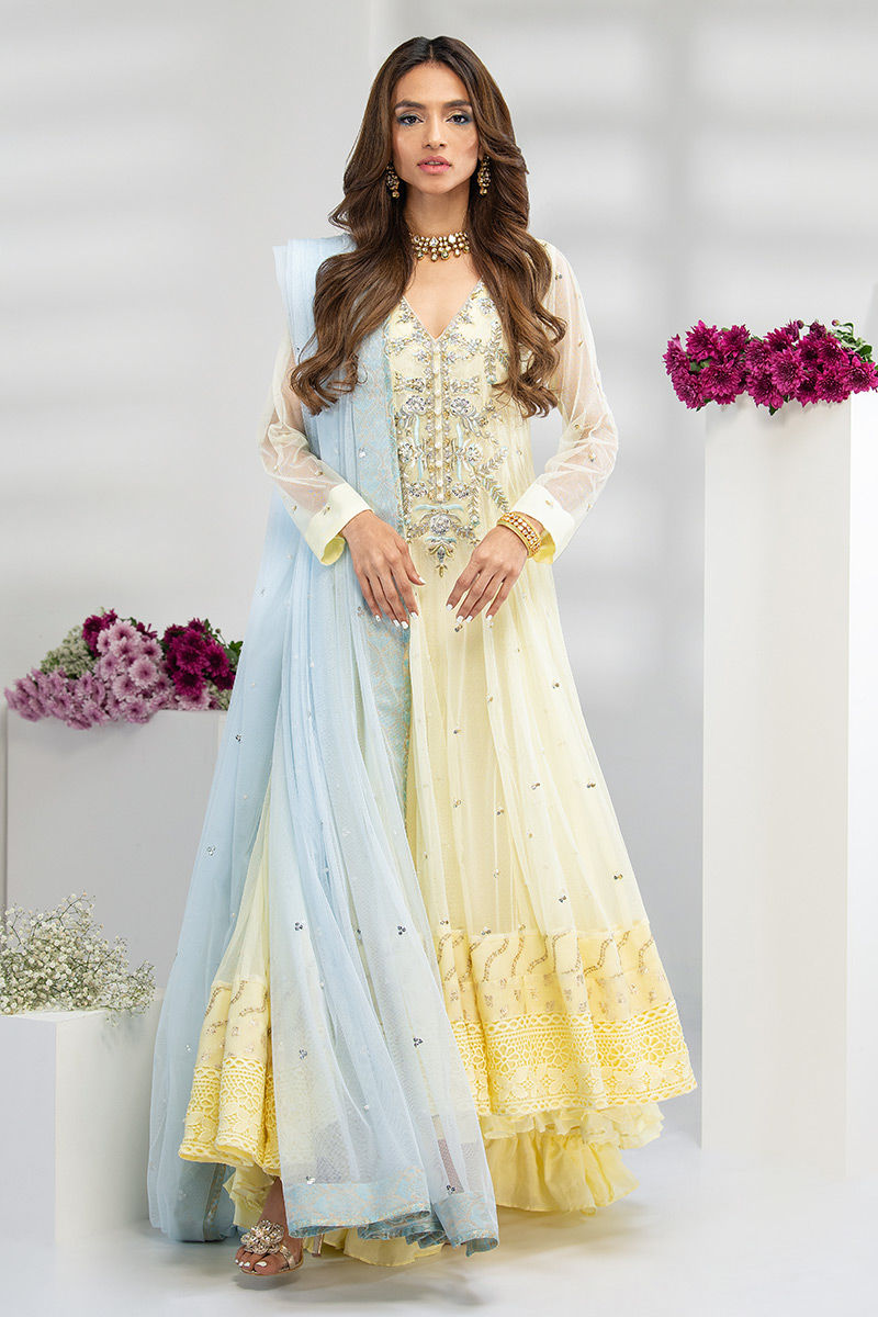 Fatima Khan | Luxury Pret 24 | MAJESTIC LIME - Official Fatima Khan stockist in UK - Sakeena London
