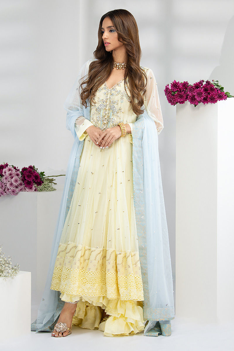 Fatima Khan | Luxury Pret 24 | MAJESTIC LIME - Official Fatima Khan stockist in UK - Sakeena London