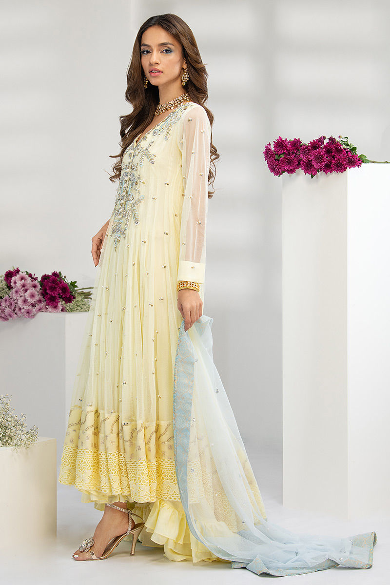 Fatima Khan | Luxury Pret 24 | MAJESTIC LIME - Official Fatima Khan stockist in UK - Sakeena London