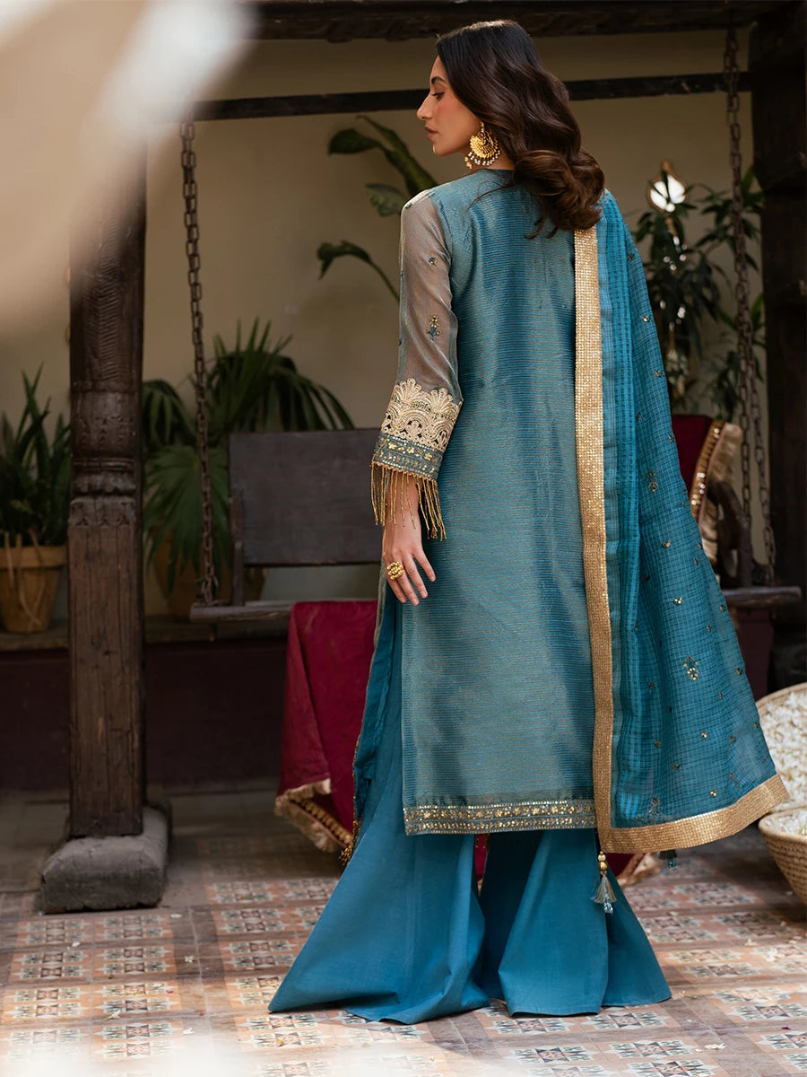 Salitex | Signature Festive Chiffon | SUNW6JI039UT - Official Salitex stockist in UK - Sakeena London