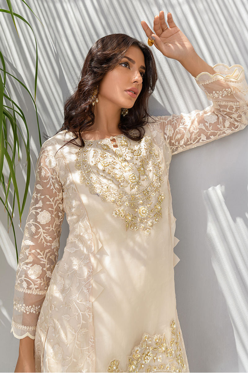 Fatima Khan | Luxury Pret 24 | CREAM SORBET - Official Fatima Khan stockist in UK - Sakeena London