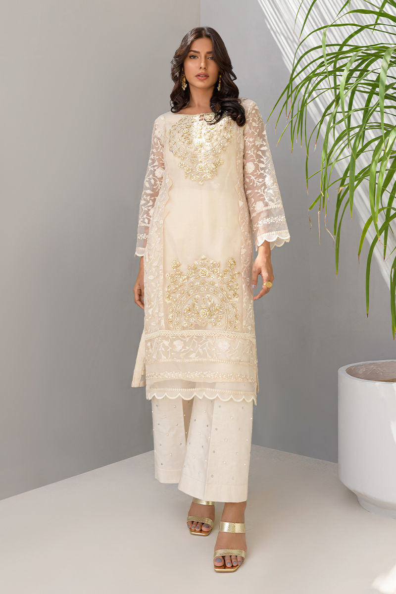 Fatima Khan | Luxury Pret 24 | CREAM SORBET - Official Fatima Khan stockist in UK - Sakeena London