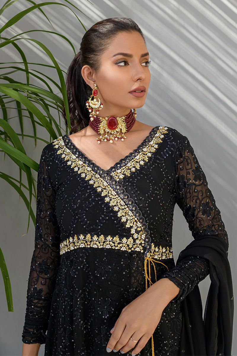 Fatima Khan | Luxury Pret 24 | CHARCOAL GOLD - Official Fatima Khan stockist in UK - Sakeena London
