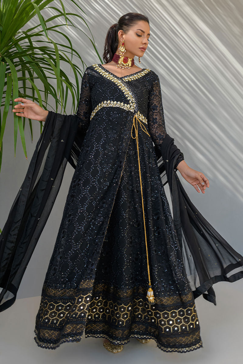 Fatima Khan | Luxury Pret 24 | CHARCOAL GOLD - Official Fatima Khan stockist in UK - Sakeena London