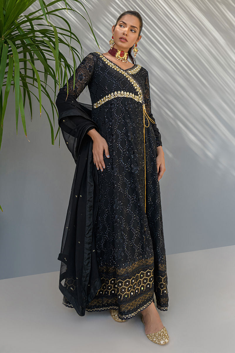 Fatima Khan | Luxury Pret 24 | CHARCOAL GOLD - Official Fatima Khan stockist in UK - Sakeena London