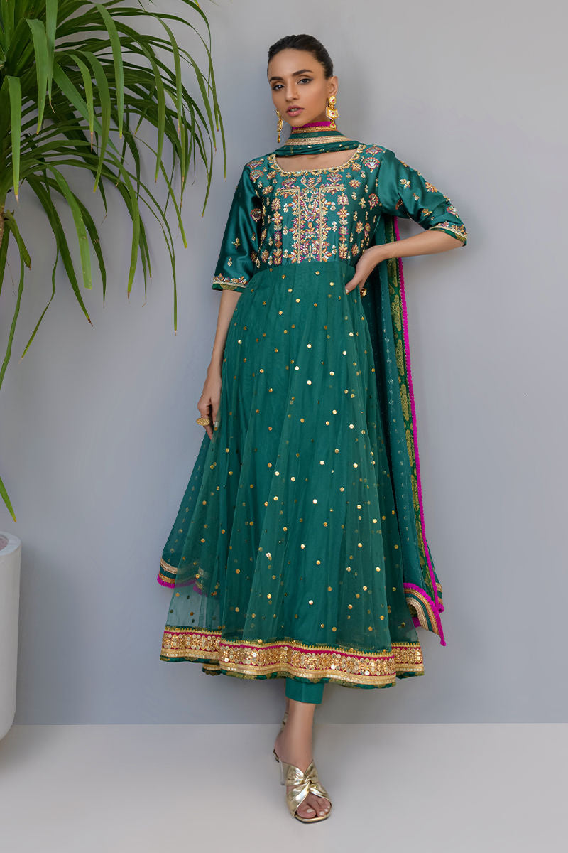 Fatima Khan | Luxury Pret 24 | JADE GREEN GOLD - Official Fatima Khan stockist in UK - Sakeena London