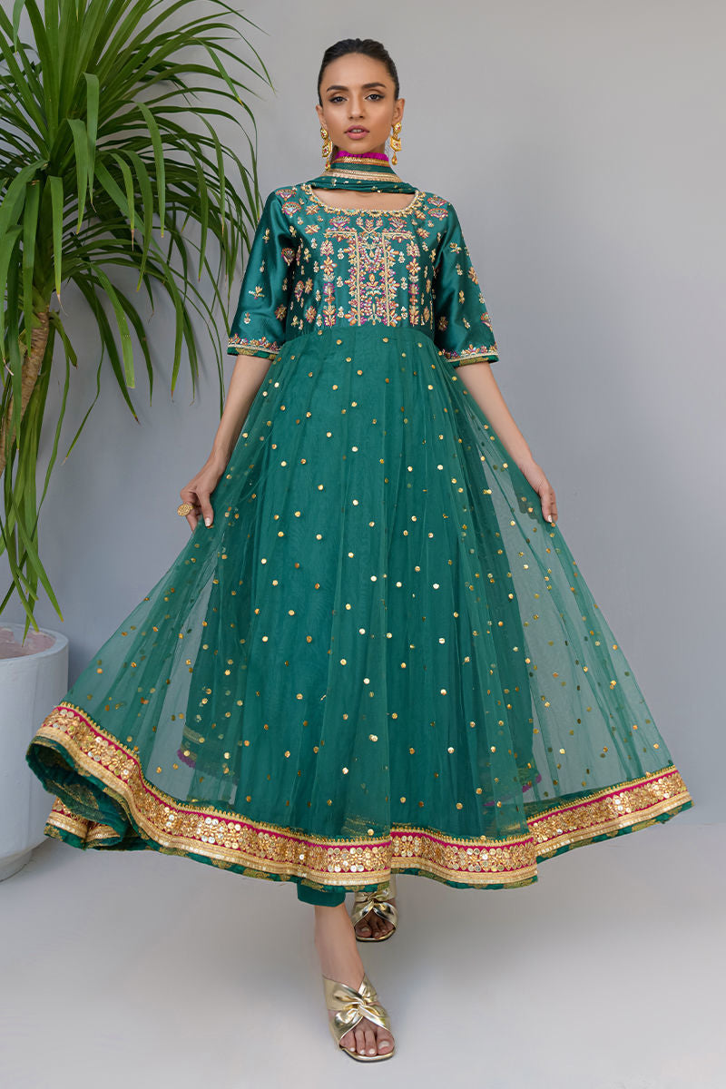 Fatima Khan | Luxury Pret 24 | JADE GREEN GOLD - Official Fatima Khan stockist in UK - Sakeena London