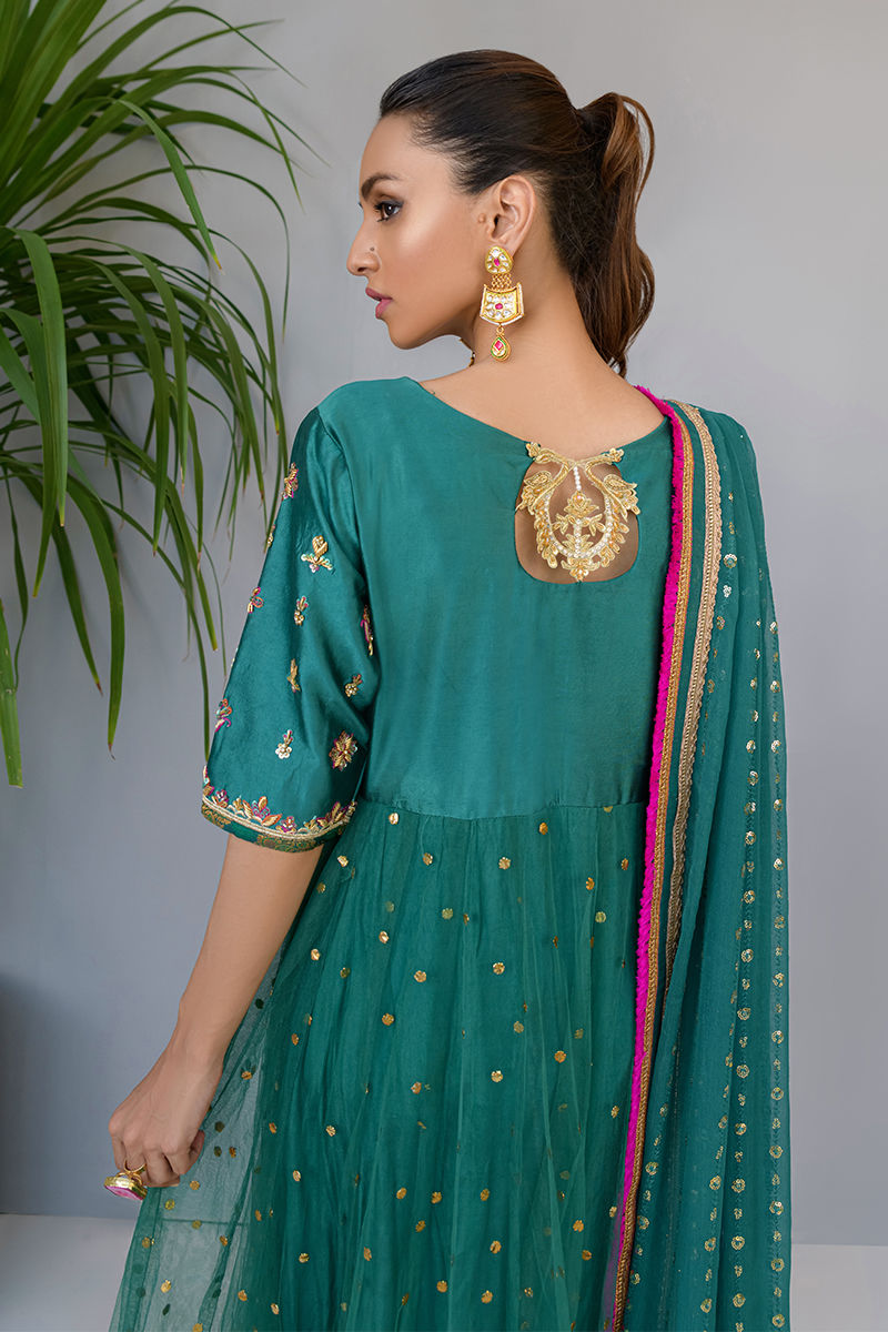 Fatima Khan | Luxury Pret 24 | JADE GREEN GOLD - Official Fatima Khan stockist in UK - Sakeena London