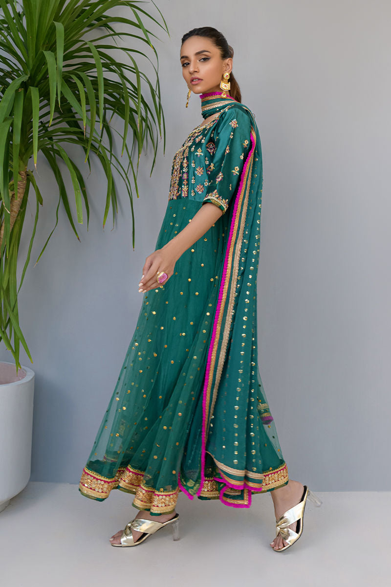 Fatima Khan | Luxury Pret 24 | JADE GREEN GOLD - Official Fatima Khan stockist in UK - Sakeena London