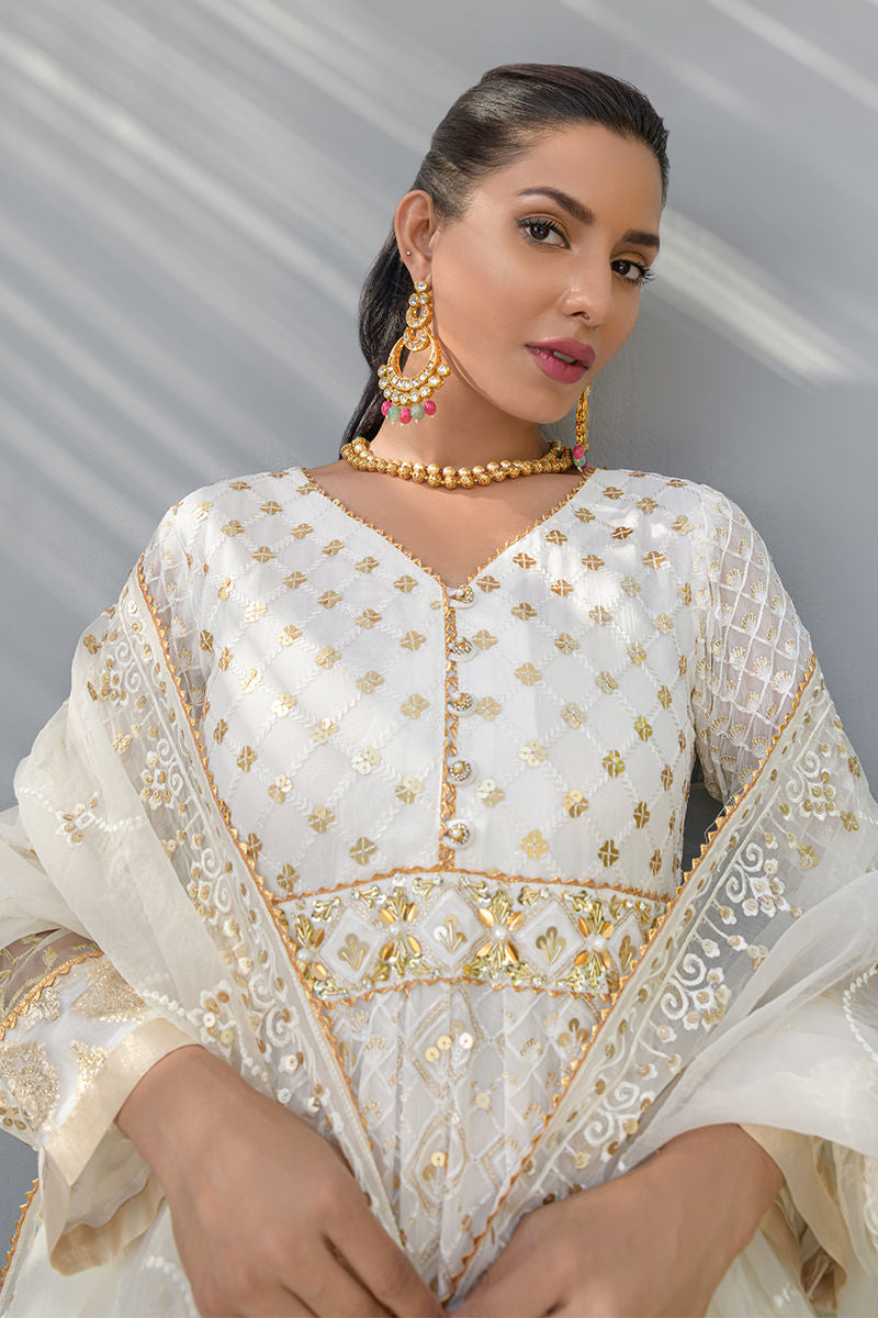 Fatima Khan | Luxury Pret 24 | LOTUS WHITE - Official Fatima Khan stockist in UK - Sakeena London