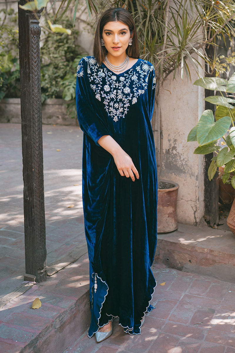 Ansab Jahangir | Bow Velvet Edit | ANTIQUE - Official Ansab Jahangir stockist in UK - Sakeena London