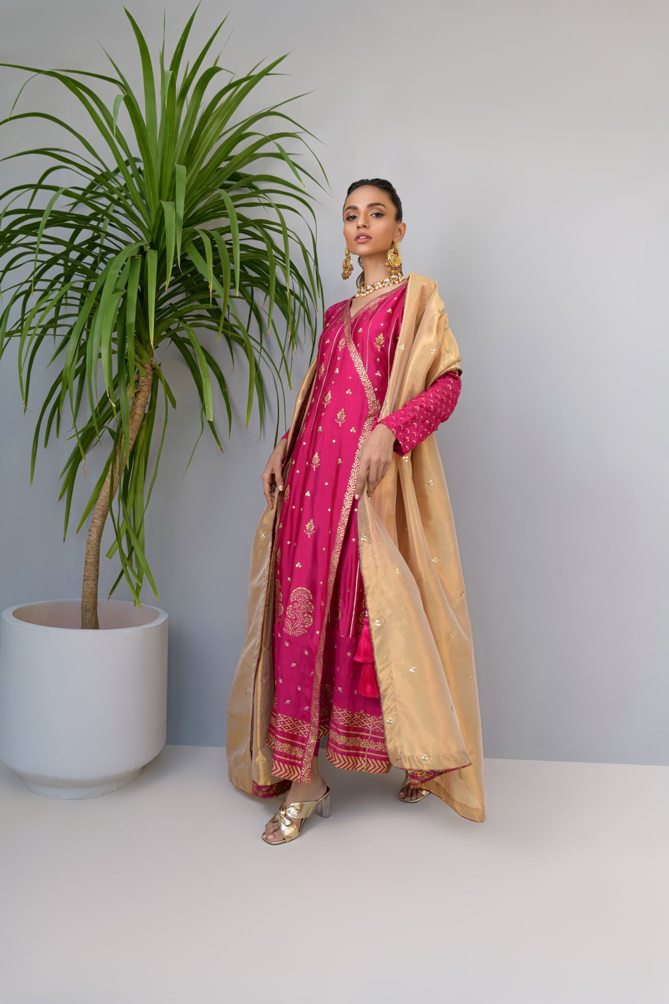 Fatima Khan | Luxury Pret 24 | SHIMMERY FUCHSIA - Official Fatima Khan stockist in UK - Sakeena London